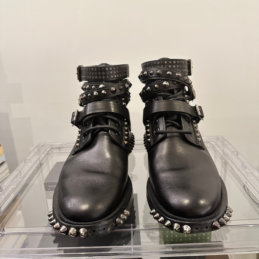 Hedi Slimane Era Saint Laurent Paris FW13 Studded Ankle Boots IT 39 / US 8.5 - Picture 6 of 16